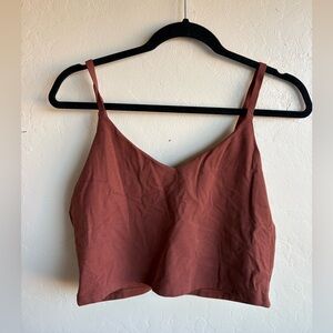 Athleta Rust Red Cropped Tank - size XL
